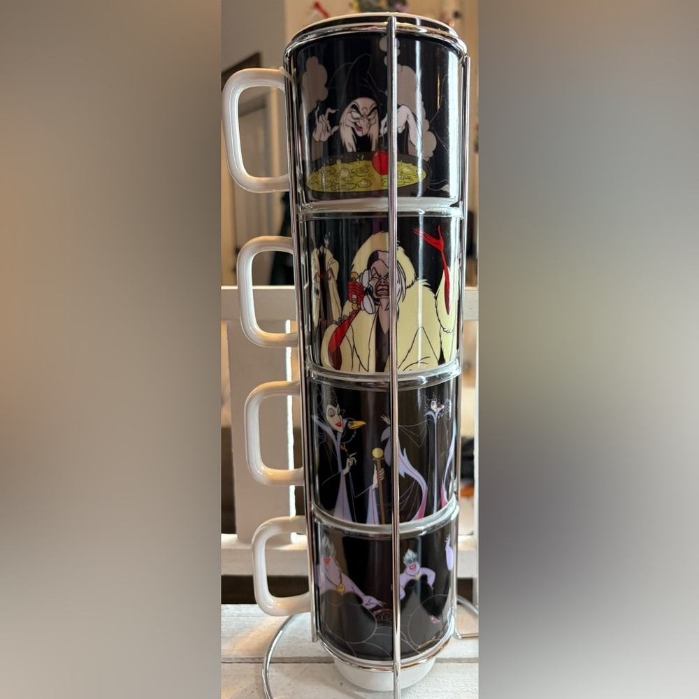 Disney Villains Stackable Mug Set - Black with Colorful Characters - Picture 2 of 2